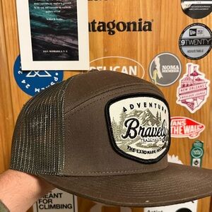 “Adventure Bravely” Flat Bill SnapBack Hat